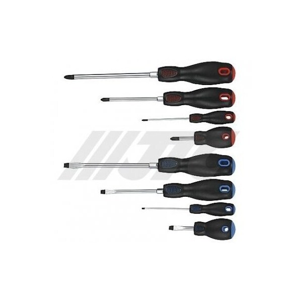 Jtc Auto Tools Heavy Duty Screwdriver Ph2 X 38 mm, Satin Finished And Black Tip 3466 - main
