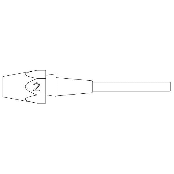 Weller Xds 2 Desoldering Tip 3.0X5.3 L 10.5 mm T0051325199 - main