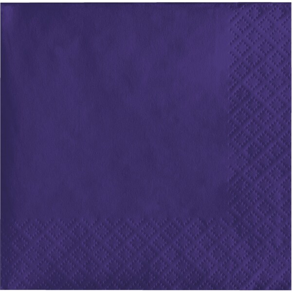 Touch Of Color Purple Beverage Napkins 1200 ct, 5"x5", 1200PK 259115 - main