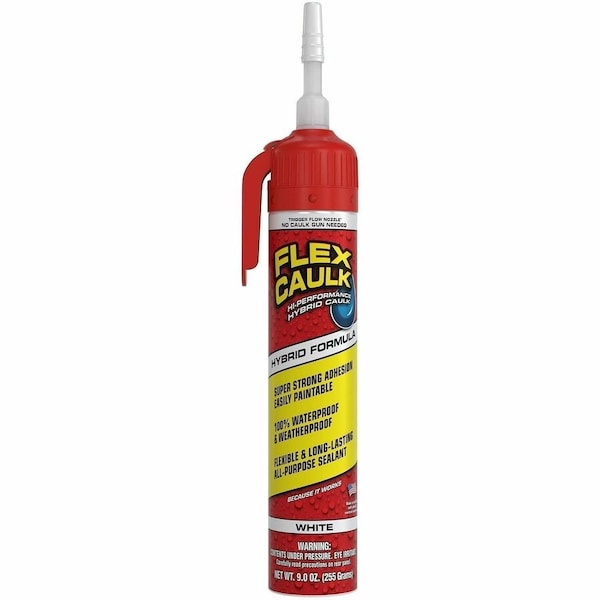Flex Seal Sealant, 9 oz, White, Hybrid Polymer CFSWHTR675 - main