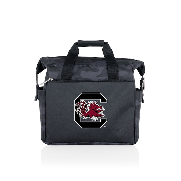 Picnic Time Family Of Brands NCAA South Carolina Gamecocks On The Go Lunch Bag Cooler - Soft Cooler Lunch Box, Black Camo 510-00-182-524-0 - main