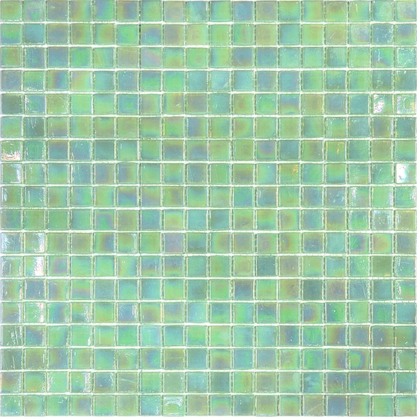 Apollo Tile Skosh 11.6inx11.6in Glossy Ultramarine Green Glass Mosaic Wall and Floor Tile 18.69 sqft/case, 20PK APLNB88GN422A - main