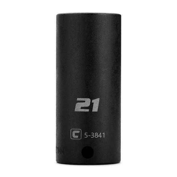 Capri Tools 21 mm Deep Impact Socket, 3/8-Inch Drive, 12-Point, Metric CP53841 - main