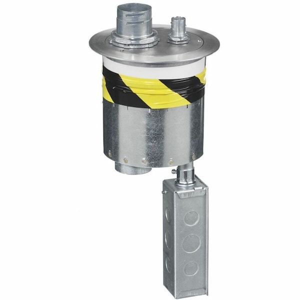 Hubbell Wiring Device-Kellems Furniture Feed 6" Series, Through Floor Fitting with Brushed Aluminum Cover S1R6PTFFALU - main