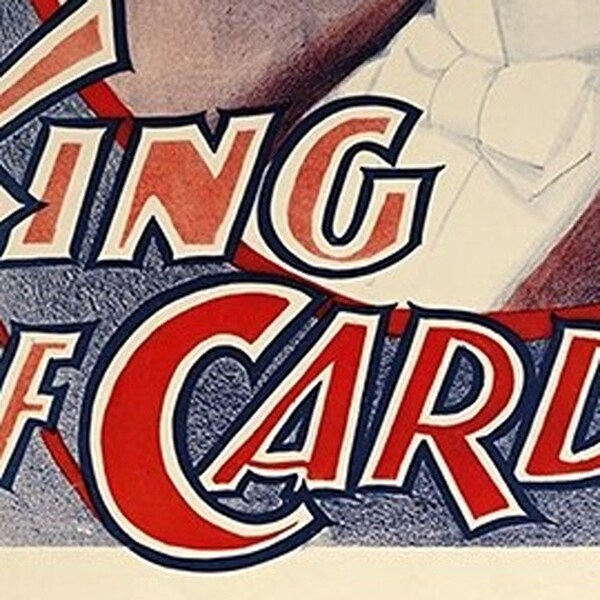 Homeroots 8.5" X 11" Houdini King Of Cards Vintage Magic Poster Wall Art 393343 - main