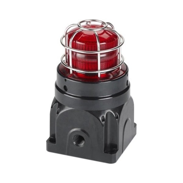 Federal Signal Strobe Light, Red, Xenon, 24V DC, 60 FPM, Not Applicable Dia., Surface G-STR-024-D-R - main