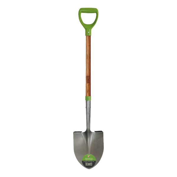 Ames Round Point Shovel, Comfort Step, Hardwood Handle, D-Grip 2535800 - main