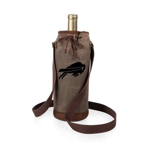 Picnic Time Family Of Brands NFL Buffalo Bills - Waxed Canvas Wine Tote 621-00-140-044-2 - main