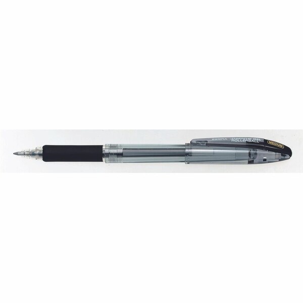 Zebra Pen Zebra Jimnie Gel Rollerball Pen, Medium, 0.7mm, Black Ink, Dozen 44110 - main