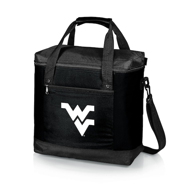 Picnic Time Family Of Brands NCAA West Virginia Mountaineers Montero Tote Cooler Bag - Soft Cooler Bag - Picnic Tote, Black 604-00-179-834-0 - main
