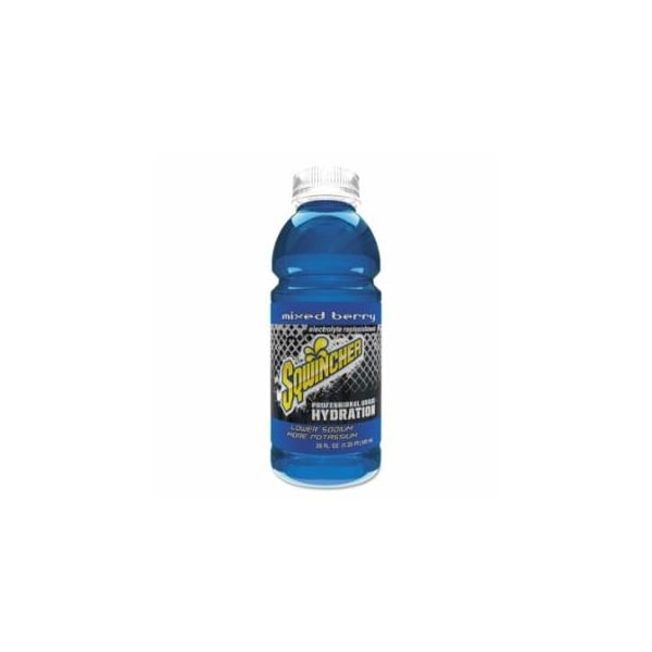 Sqwincher Ready-To-Drink, 20 oz, Wide-Mouth Bottle, Mixed Berry, 24PK 690-159030530 - main