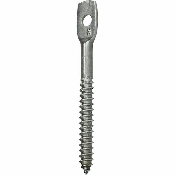 Dottie Flat Hangar Screw, 1/4 in Thread to 3 in, Carbon Steel, Zinc Plated Finish, 100 PK 631 - main