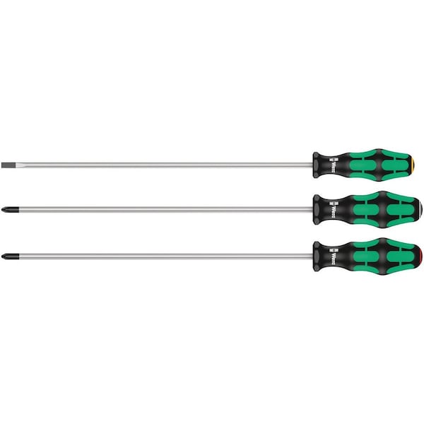 Wera 335/350/355/3 Screwdriver set Kraftform Plus 300 mm-long blades, 3 pieces 5347735002 - main