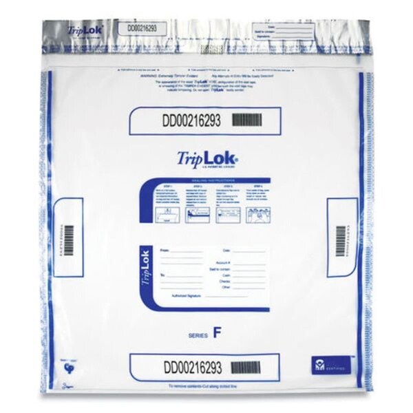 Triplok 20 x 20 in. Plastic Deposit Bag, Clear, 250PK CNK585064 - main