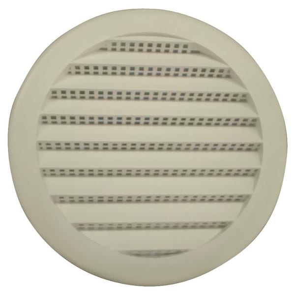 Maurice Franklin Screen Louver 4In Wht Rnd Pls PLW100 4" - main