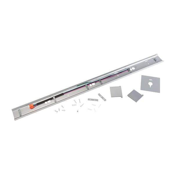 Keystone Wall Mounting Kit for 4' Series A Linear Arch Fixtures. Silver KT-LALED-4A-WM-KIT-S - main