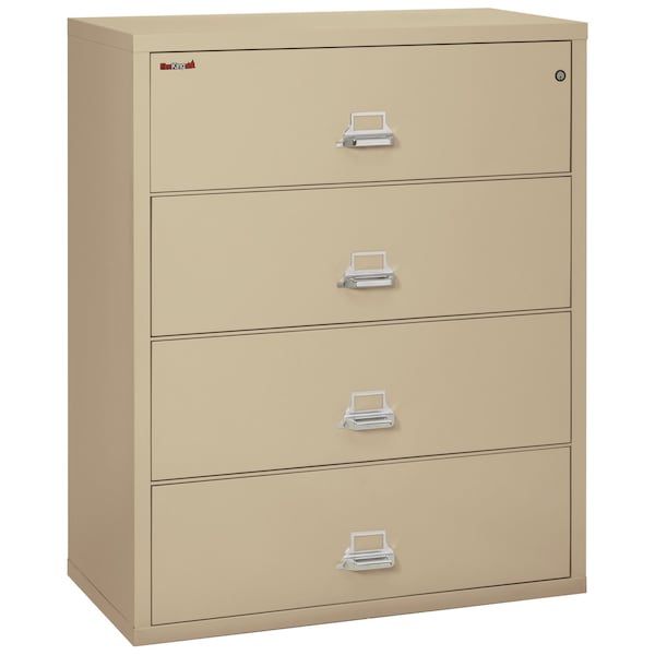Fireking 38-15/16" W 4 Drawer Fire-Resistant Lateral File Cabinet, Parchment, Letter/Legal 4-4422-CPA - main
