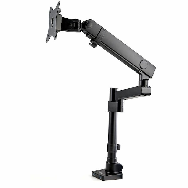 Startech.Com Vesa 75X75/100X100Mm Pole Mount Heavy Duty Single Monitor Arm ARMPIVOT2USB3 - main