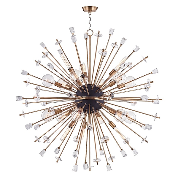 Hudson Valley Lighting Liberty 18 Light Chandelier 60 In. Aged Brass 5060-AGB - main