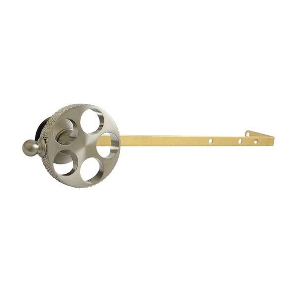 Kingston Brass Universal Front or Side Mount Toilet Tank Lever with Knurled Handle, Brushed Nickel KTRKXD8 - main