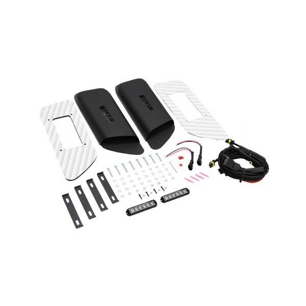 Perfectpitch LED Hood Scoops for 2018 Jeep Wrangler JL - Set of 2 PE3615703 - main