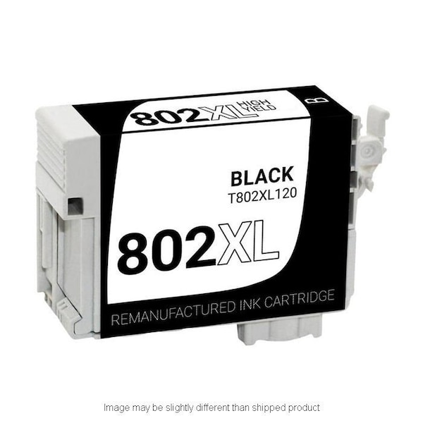 Epson Replacement T802XL120, BLACK Compatible InkJet Ink, 2,600 page yield T802XL120-S - main