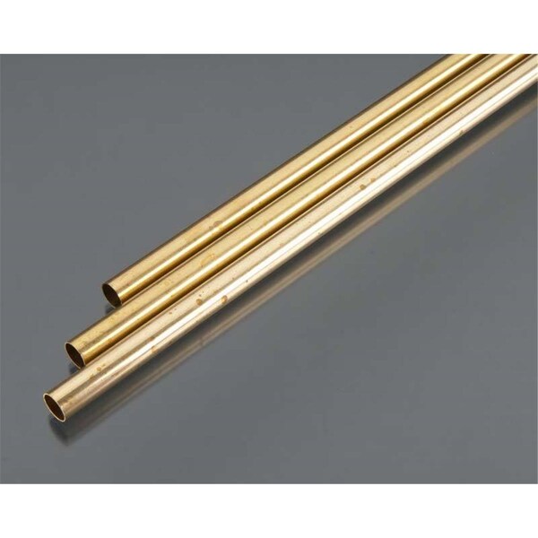 Dendesigns 0.38 in. OD x 36 in. Round Brass Tube DE3241865 - main