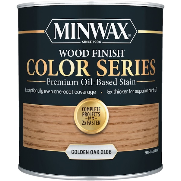 Minwax Wood Finish Color Series Oil-Based Stain Golden Oak 1 Qt. 800001000 - main
