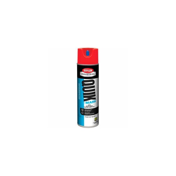 Krylon Quik-Mark Wb Inverted Marking Paint Apwa Brilliant Red - A03911004, PK12 A03911004 - main