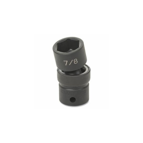 Grey Pneumatic Impact Socket, 1/2 in Drive Size, 9/16 in Socket Size, Hex, 6-point, Standard Length, Universal 914-2018U - main