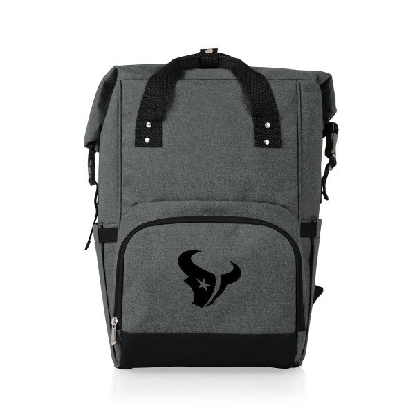 Picnic Time Family Of Brands NFL Houston Texans - On The Go Roll-Top Backpack Cooler 616-00-105-134-2 - main
