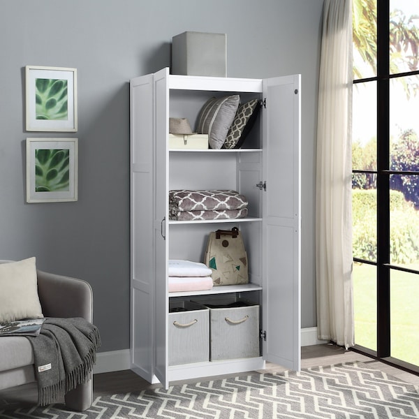 Manhattan Comfort Hopkins Modern Storage Closet 3.0 in White 3GLF-WH - main