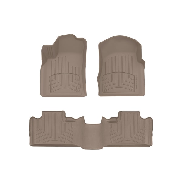 Weathertech Tan, Front and Rear FloorLiner HP 454851-453242IM - main