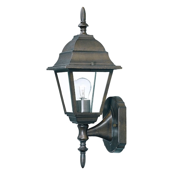 Homeroots Antique Brown Swing Arm Outdoor Wall Light 398543 - main