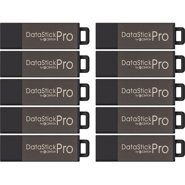 Centon 2GB DataStick Pro USB 2.0 Flash Drive - 10 Pack - 2 GB - USB - External DSP2GB10PK - main