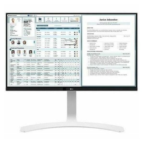 Lg 27HJ712C-W 27" Class 4K UHD LCD Monitor - 16:9 - White - TAA Compliant 27HJ712C-W - main