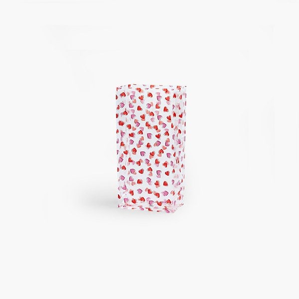 Nashville Wraps Scattered Hearts Cello Bags, 3.5x2x7.75 in, 100PK C1BSCH - main