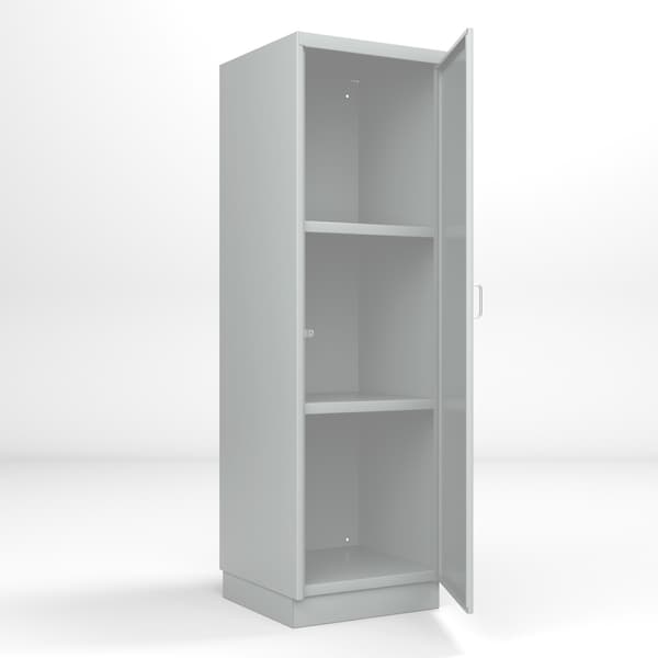 Pucel Heavy Duty One-Door Storage Locker, 24 in W x 24 in D x 74 in H, Gray DLCU-2424-1-B - main