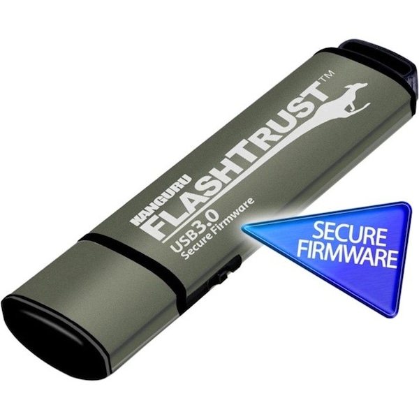 Kanguru Solutions Kanguru FlashTrust Digitally-Signed Secure Firmware USB 3.0 Flash Drive, 256G WP-KFT3-256G - main