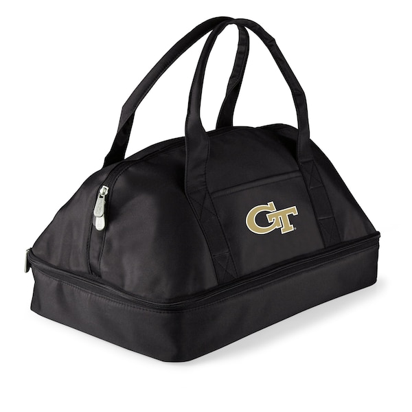 Picnic Time Family Of Brands NCAA Georgia Tech Yellow Jackets Potluck Casserole Carrier - Insulated Thermal Food Carrier 650-00-175-194-0 - main