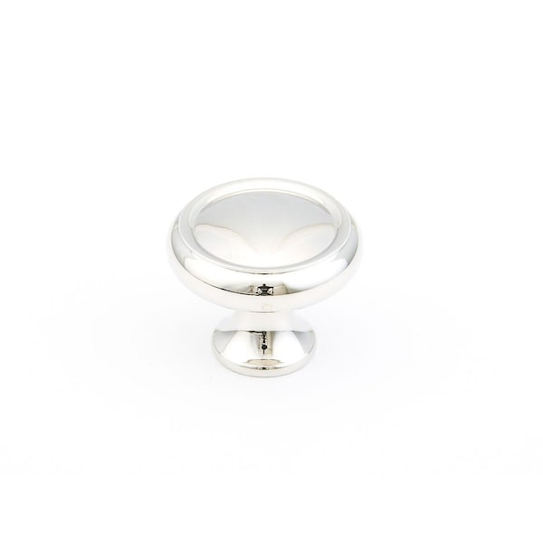 Schaub 1-1/4in Country Traditional Cabinet Knob Polished Nickel Finish 711-PN - main