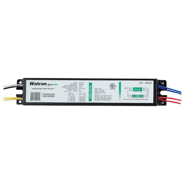 Satco DB240MVRSN No of lamps: 2 T12 Rapid Start Professional < 10% THD Universal Voltage Ballast 120/277V S5260 - main