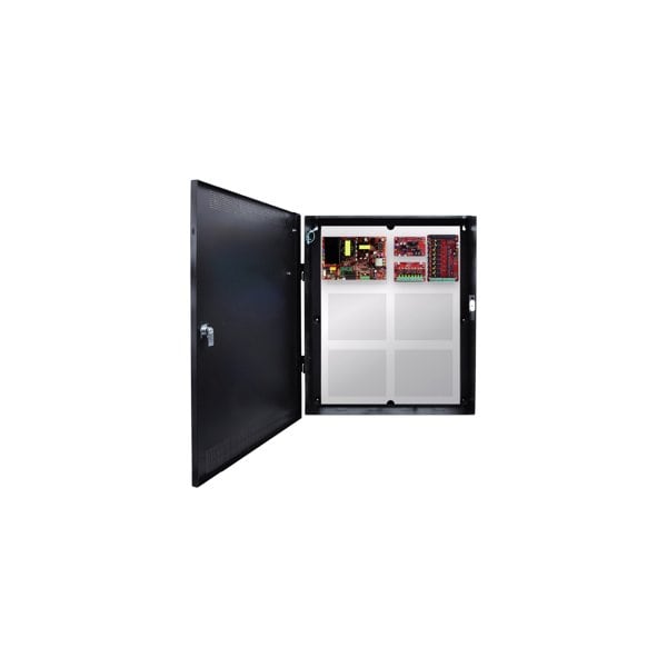 Lifesafety Power Up to 8-Doors, E4 Enclosure, Mercury-Compatible Backplate, 150W Dual Voltage Power Supply FPO150-B100C8D8PE4M - main