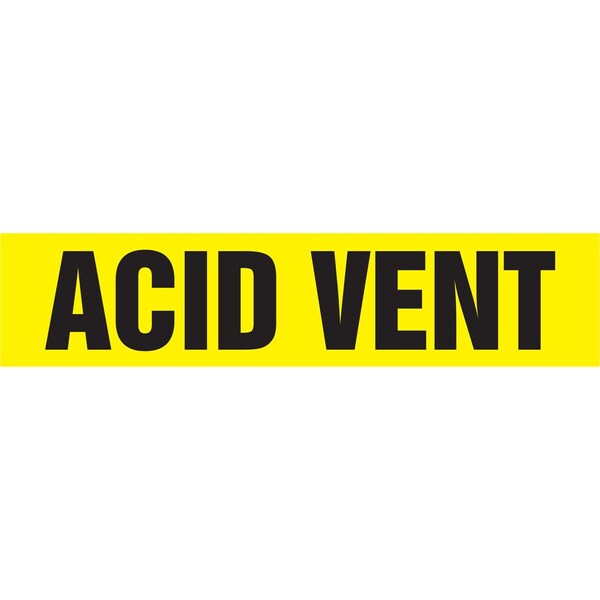 Accuform ASME ANSI PIPE MARKER ACID VENT RPK113STB - main