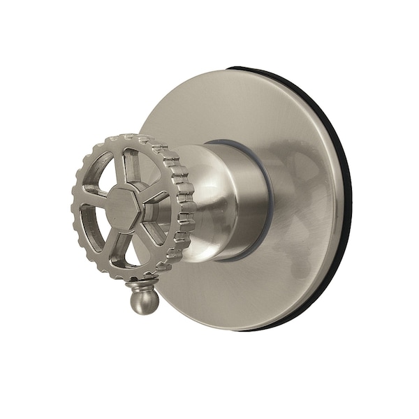 Kingston Brass Single-Handle Six-Way Diverter Valve with Round Trim Kit, Brushed Nickel KS4038CG - main