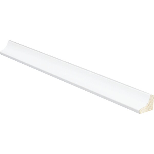 Inteplast Building Products 11/16'' W.x11/16'' H.x8 ' L. Crystal Wht Polystyrene Cove Molding 91000800032 - main