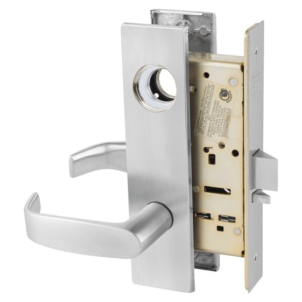Sargent Grade 1 Classroom Mortise Lock, L - Lever, LW1 - Escutcheon, Field Reversible, Less Cylinder, ASA S LC-8237 LW1L 26D - main