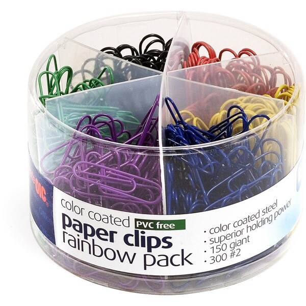 Oic Clips, Paper, No.2, 600pcs, Ast, PK450 97227 - main