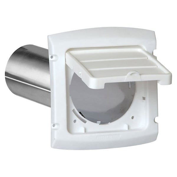 Dundas Jafine EzAccess Exhaust Hood, 6-1/8 in W Hood, 0.85 in D Hood, 7 in H Hood, 4 in Duct, White Hood BHLH4WZW - main