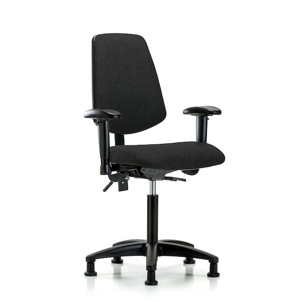 Blue Ridge Ergonomics Fab Med Bench Chair, Bk, AA, Glds, Blk, 6-Way Adjustable, 22" to 29" Height, Black BR-FMBCH-MB-RG-T0-A1-NF-RG-F42 - main